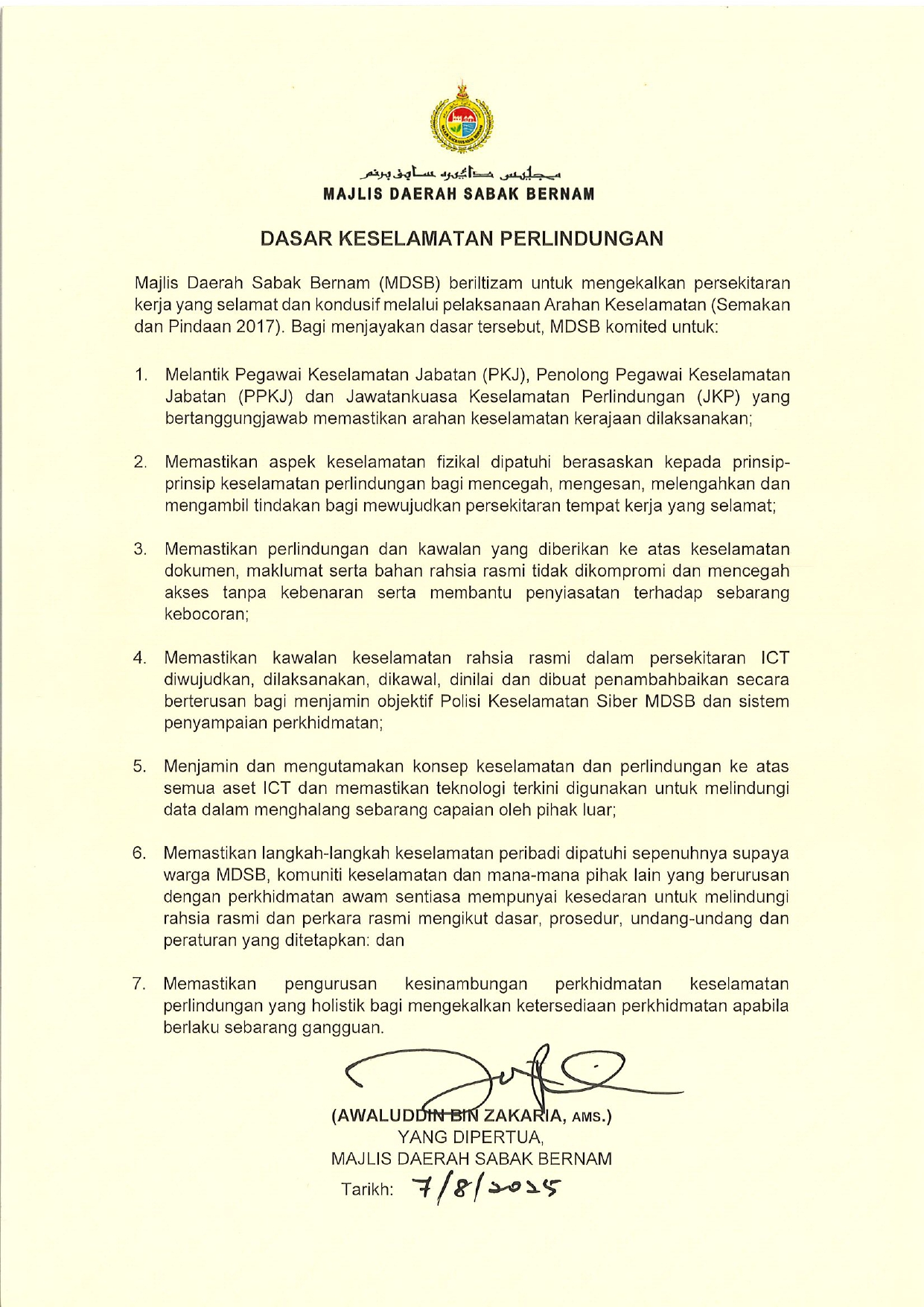 DASAR KESELAMATAN PERLINDUNGAN page 0001